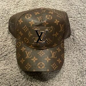 Louis Vuitton leather baseball cap